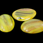 Vintage 10mm x 13.5mm Gold Flecked Yellow Oval Cabochon #XS99-B
