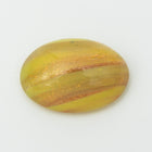 Vintage 10mm x 13.5mm Gold Flecked Yellow Oval Cabochon #XS99-B