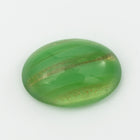 Vintage 10mm x 13.5mm Gold/Green Stripe Oval Cabochon #XS99-I-1