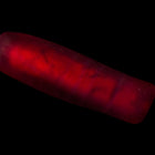 8mm x 28mm Vintage Venetian Matte Gold Lined Ruby Twist Bead #XVB004-General Bead