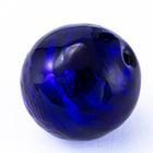 20mm Vintage Venetian Gold Foil Cobalt Round Bead #XVB010-General Bead