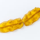 35mm x 20mm Vintage Venetian Gold Foil Matte Crystal Bead #XVB013-General Bead