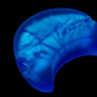 12mm x 20mm Vintage Venetian Silver Foil Blue Moon Bead #XVB020-General Bead