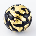 16mm Vintage Venetian Gold Foil Round Bead #XVB031-General Bead