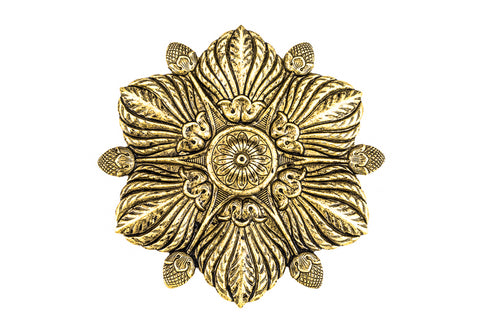 100mm Antique Gold Flower #ZWS007-General Bead