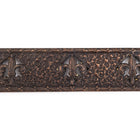 110mm Antique Copper Fleur de Lis Rectangle #ZWS035-General Bead