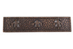 110mm Antique Copper Fleur de Lis Rectangle #ZWS035-General Bead