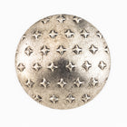 32mm Antique Silver Domed Circle with Crosses #ZWS043-General Bead