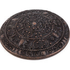 45mm Dark Antique Copper Scrolled Medallion #ZWS046-General Bead
