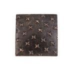 25mm Dark Antique Copper Domed Square with Crosses #ZWS049-General Bead
